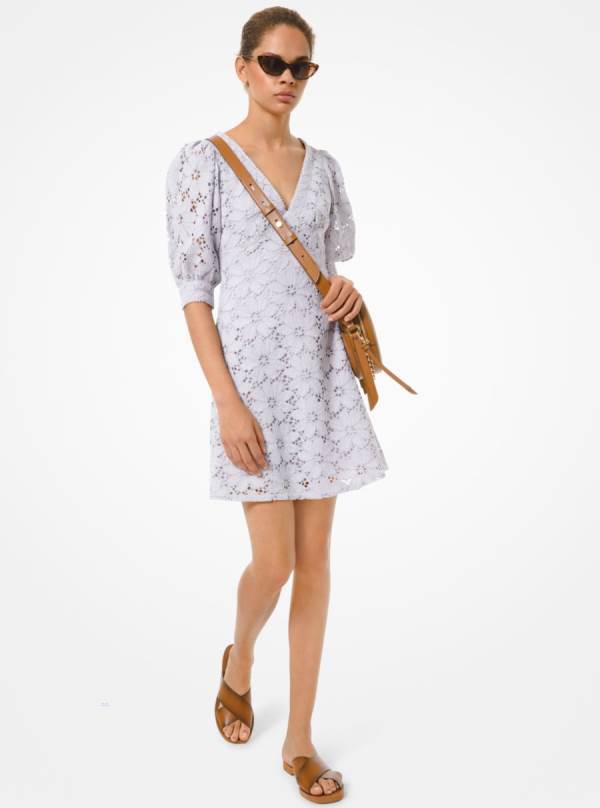 Damske Saty Michael Kors Floral Lace Lavendel - Oblecenie Michael Kors Sleva | QHYJE-9738